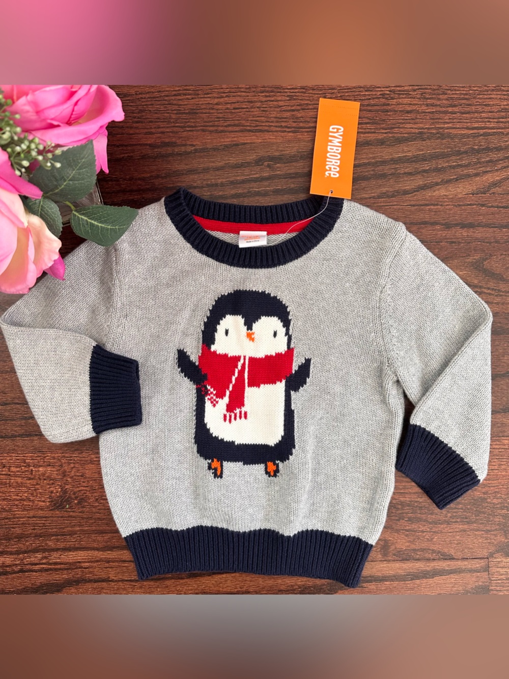 NWT Gymboree cotton knit sweater, size 12-18mo